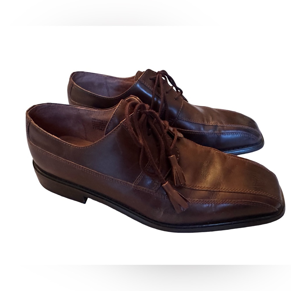 Giorgio Brutini Private Collection Brown Tie Loafers Men’s Size 9 Tassel Detail